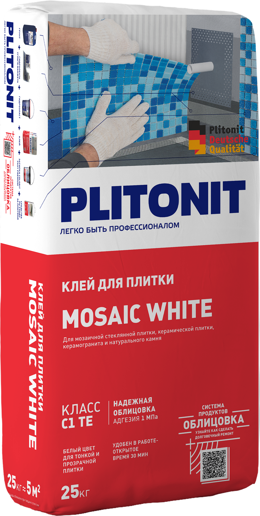 PLITONIT Mosaic White Плиточный клей для мозаики - где купить ...