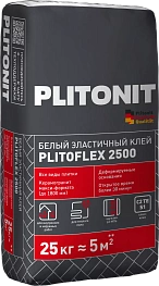 PLITONIT PLITOFLEX 2500 Белый эластичный клей для укладки