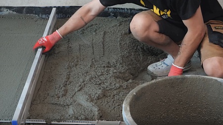 Как залить пол с перепадом 8 сантиметров