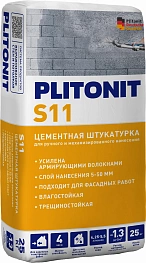 PLITONIT S11 Цементная штукатурка